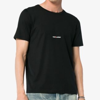 Saint Laurent Cotton T-Shirt with Iconic Monogram