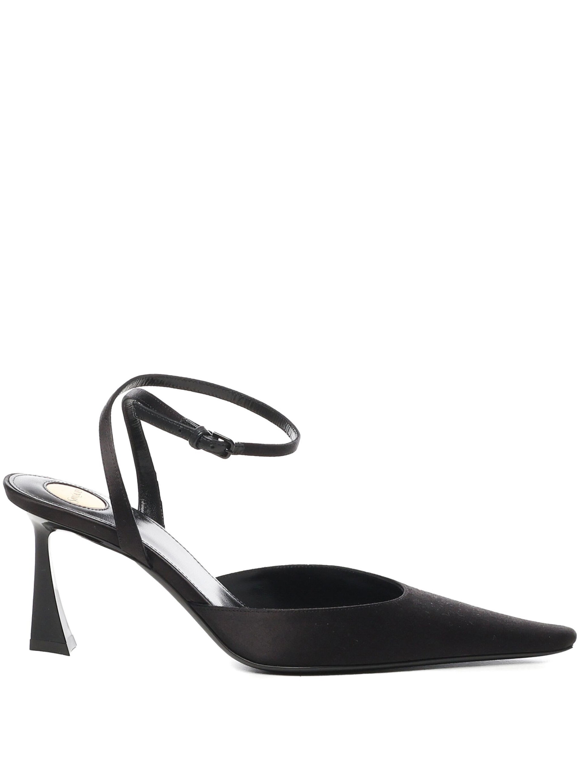 Saint Laurent Aimee Satin Slingback Pumps - Image 4