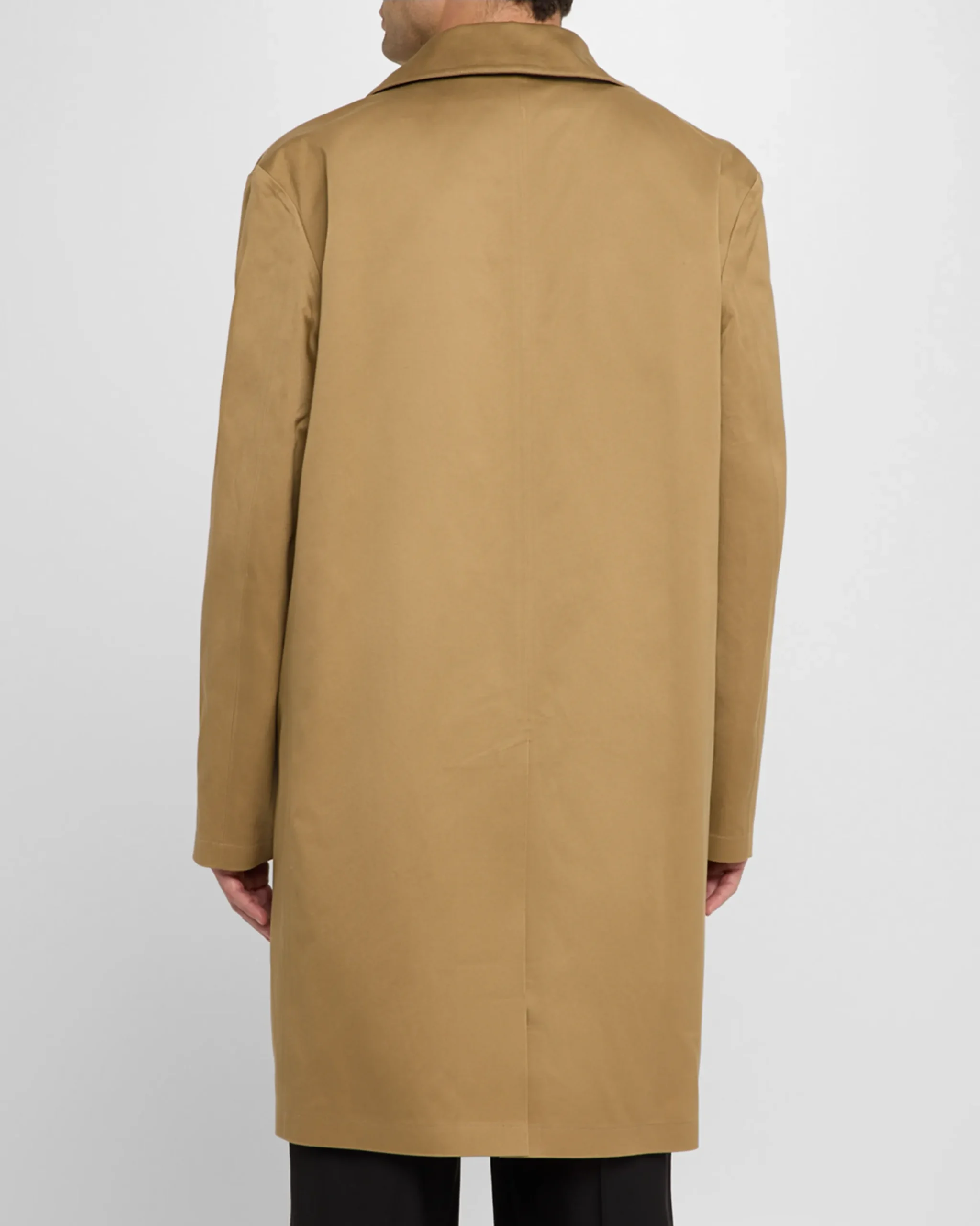 Saint Laurent Cotton Coat with Faux Fur Vest - Image 3