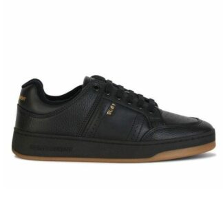 Saint Laurent Black Low-Top Calf Leather Sneakers