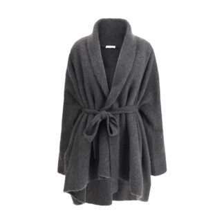 The Row Ija Coat – Elegant Shawl Lapel Knotted Sash Coat