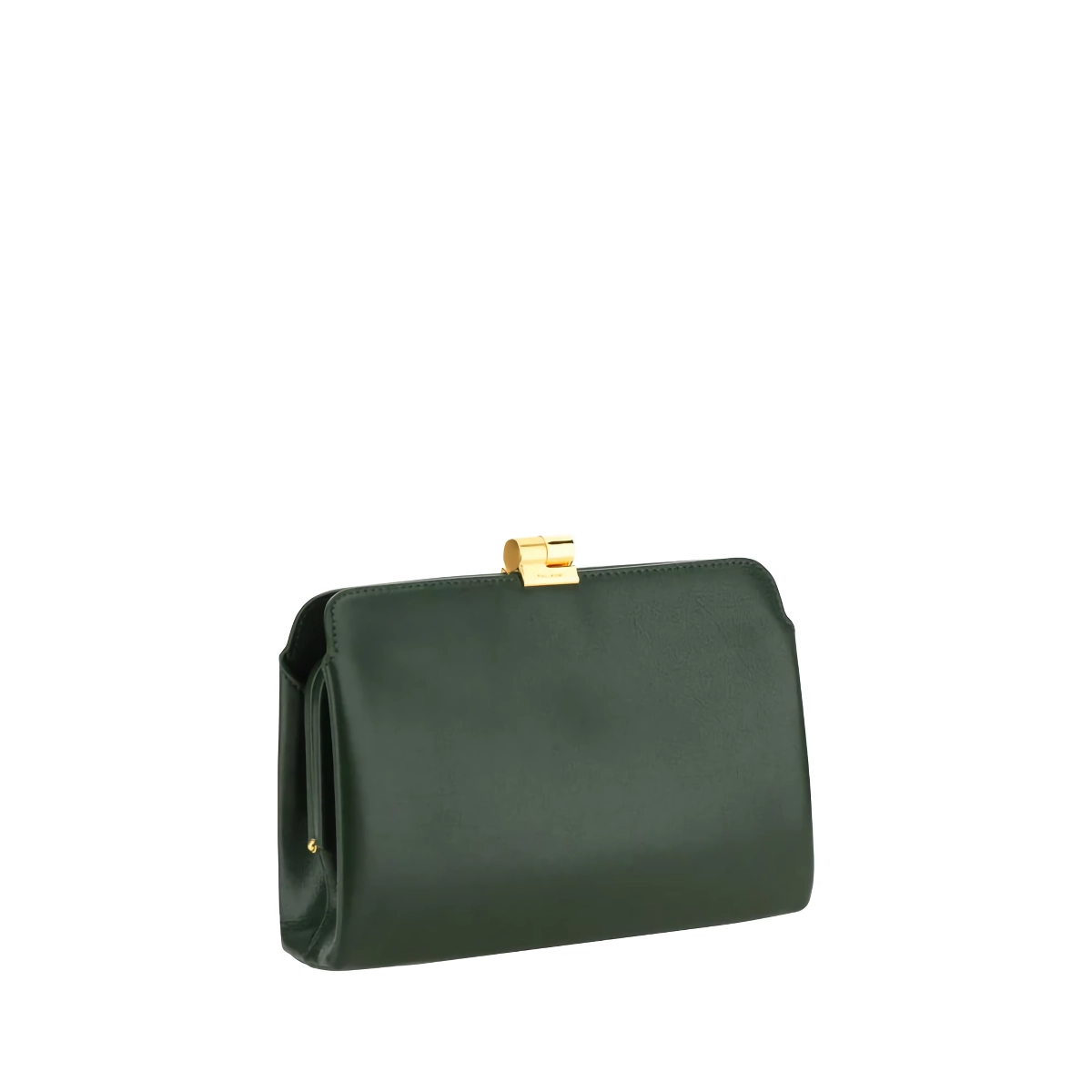 Grained Goatskin Clutch Bag by The Row with Decorative Buckle Closure - Image 2