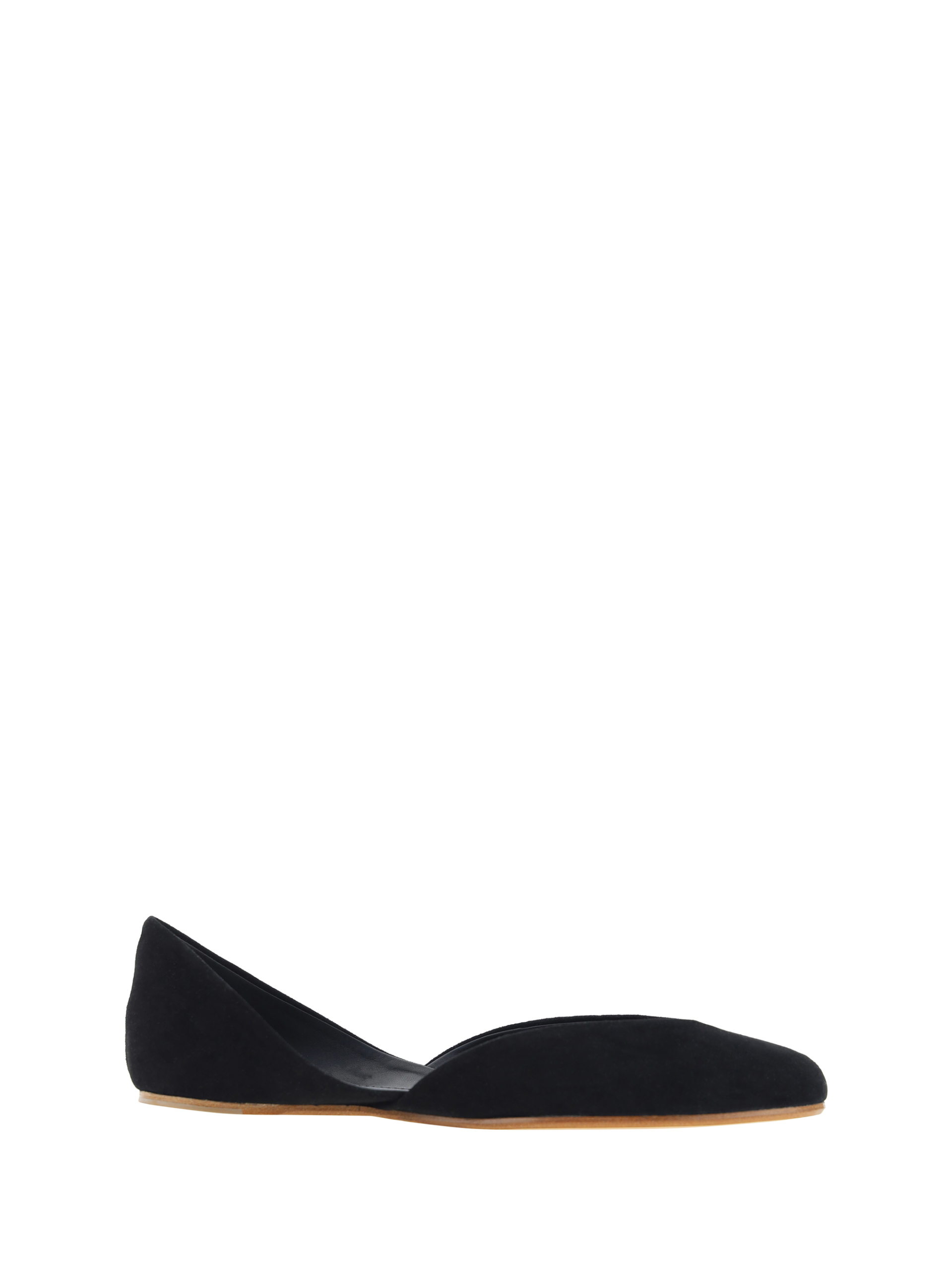 Calfskin Gemma Ballerinas by The Row – Elegant 1960s-Inspired Suede Flats - Image 2