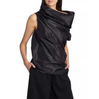 The Row Silk Aria Asymmetrical Top