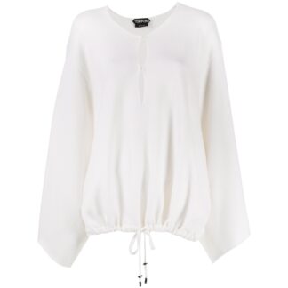 Tom Ford Chalk Cashmere Oversized Sweater