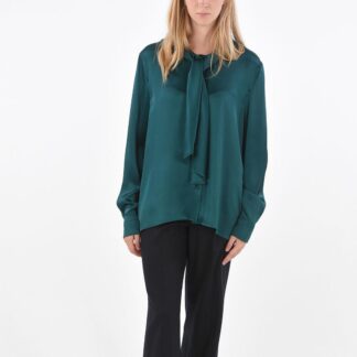 Tom Ford Emerald Green Long-Sleeve Blouse