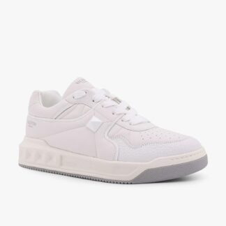 Valentino Garavani One Stud Leather Sneakers with Signature Design