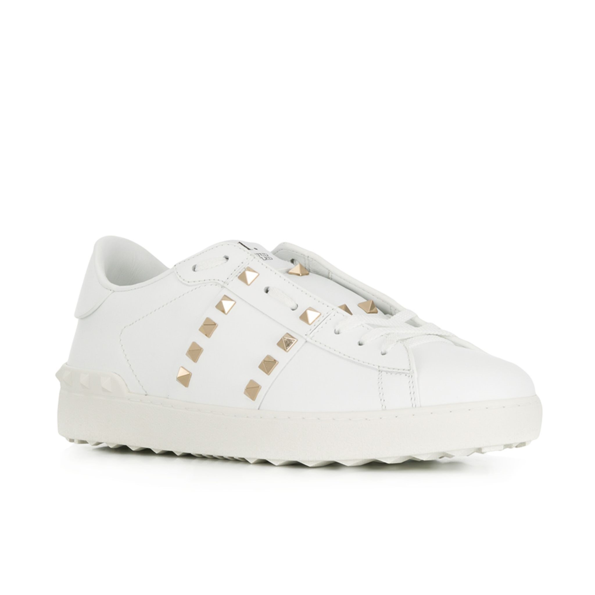 Valentino Garavani Leather Rockstud Sneakers