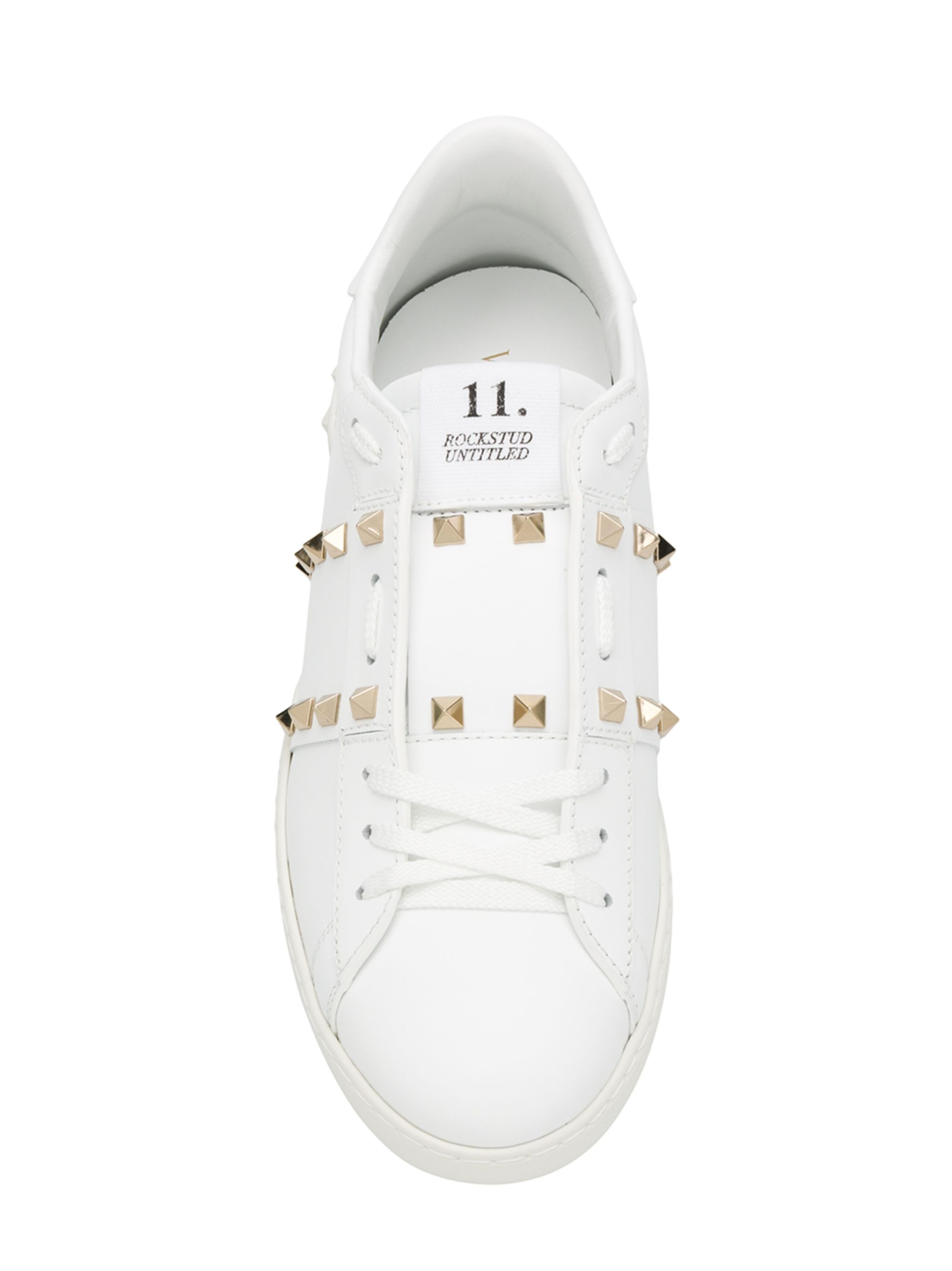 Valentino Garavani Leather Rockstud Sneakers - Image 5