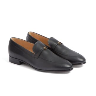 Valentino Garavani Leather Loafers with Iconic VLogo Plaque