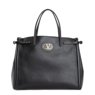 Valentino Garavani Antibes Grained Leather Tote Bag