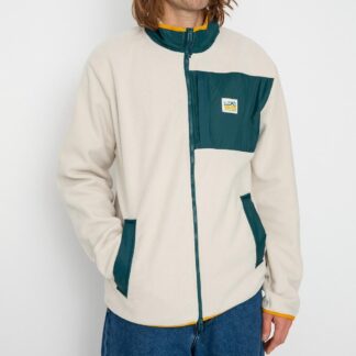 Vans Beige Fleece Sweatshirt with Branded Zip