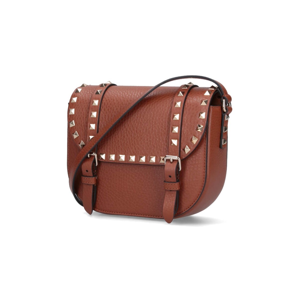Valentino Garavani Leather Rockstud Shoulder Bag