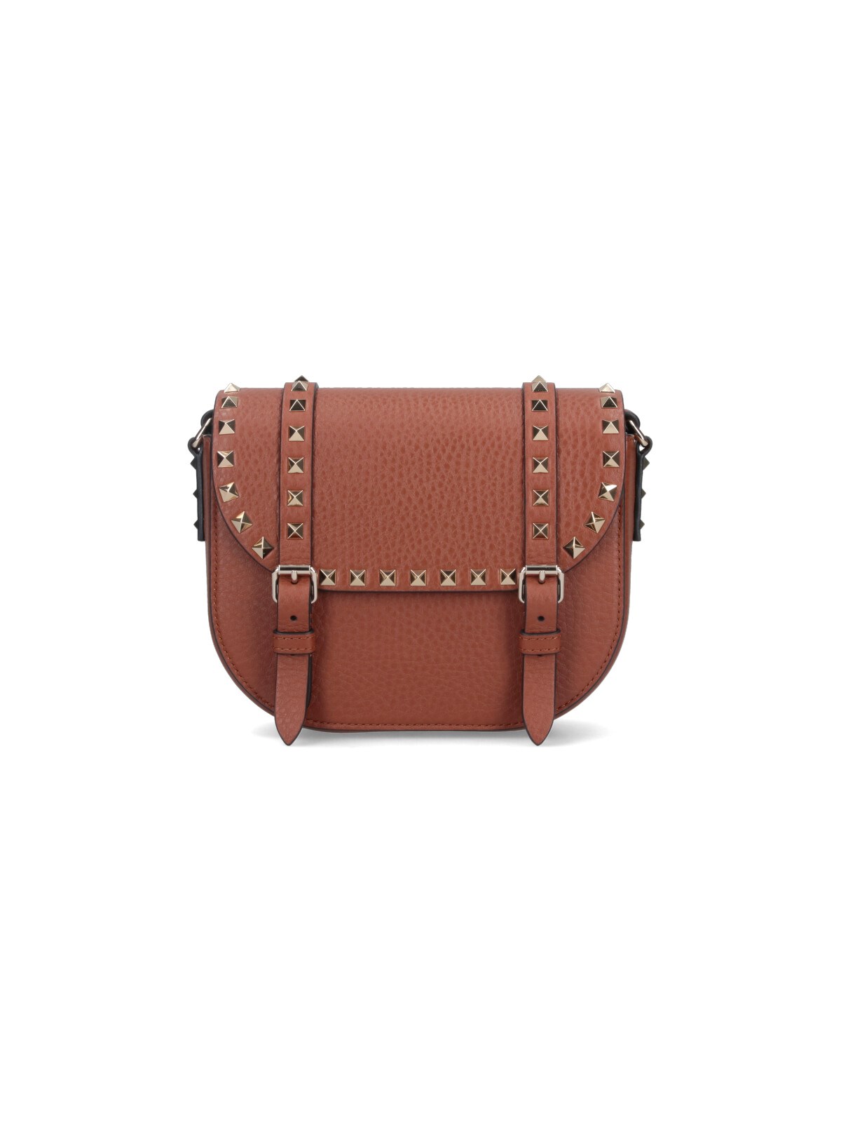 Valentino Garavani Leather Rockstud Shoulder Bag - Image 2