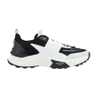 Valentino Garavani Leather Sneakers with Iconic Studs and Monogram