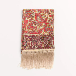Valentino Garavani Silk Bandeaux Voyage Imaginaire Scarf with Fringed Hems