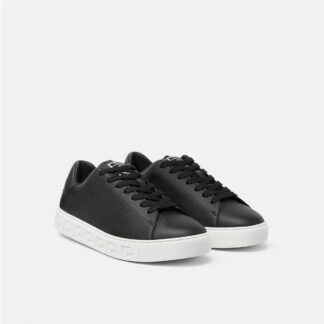 Versace Calfskin Black Sneakers