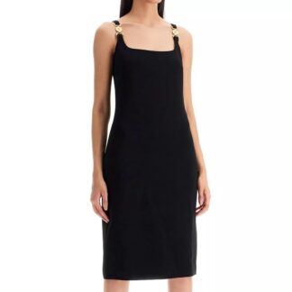 Versace Sleeveless Dress with Iconic Medusa Detail - Elegant & Chic