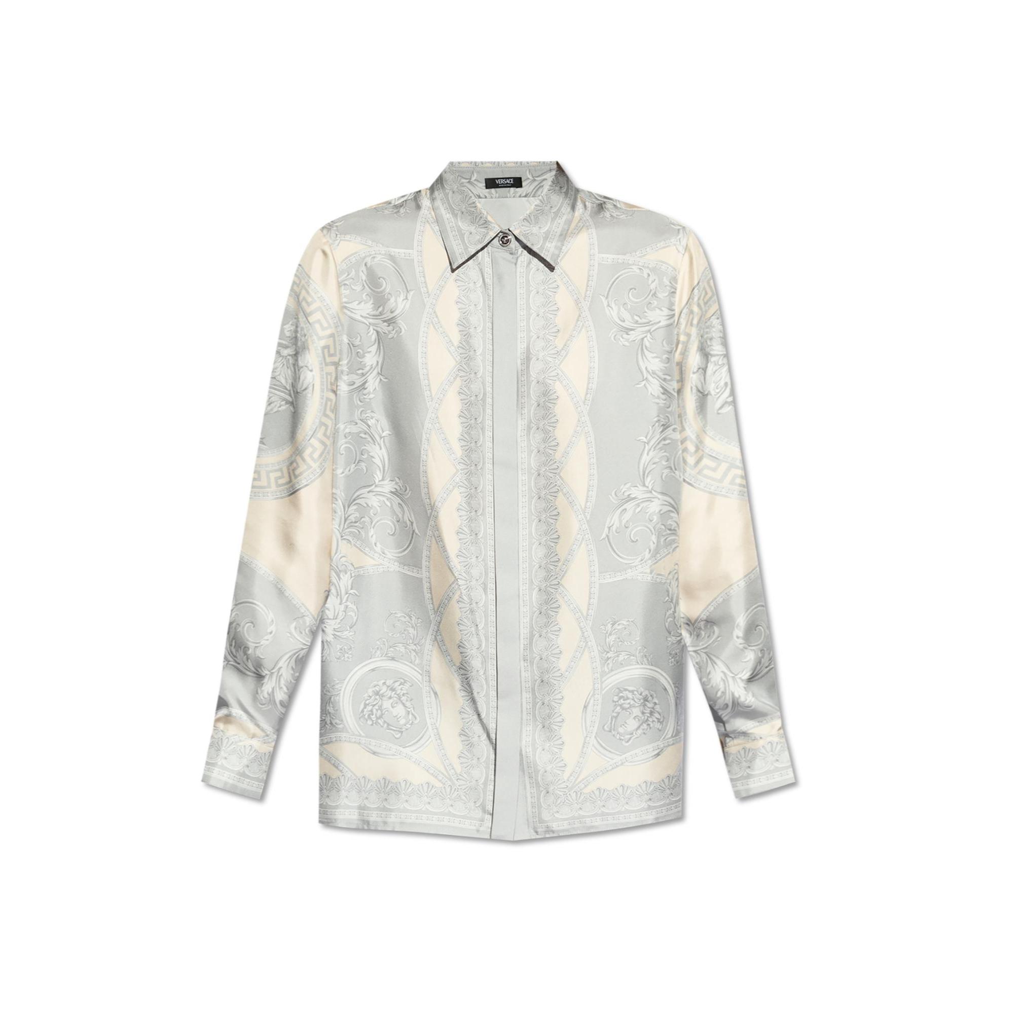 Versace Barocco Silk Shirt with Iconic Print
