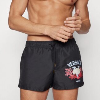 Versace Swim Shorts with Iconic Monogram Print