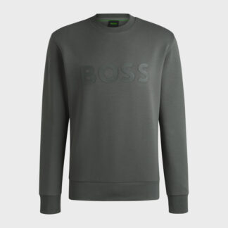 Boss Men's Grey Printed Sweatshirt