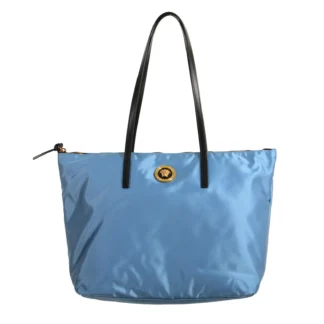Versace Portuna Medusa Tote Handbag - Stylish Cornflower Blue