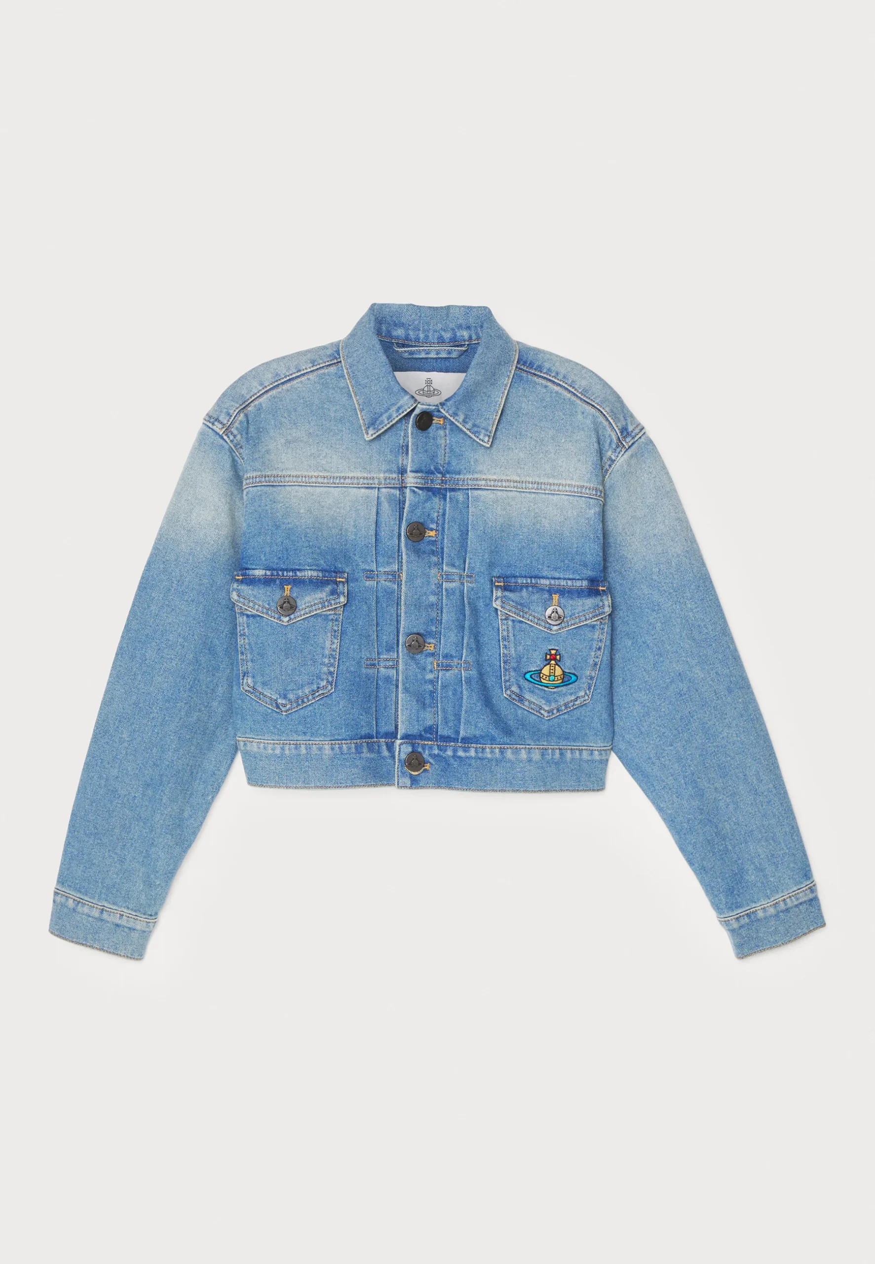 Vivienne Westwood Marlene Cropped Denim Jacket - Image 7