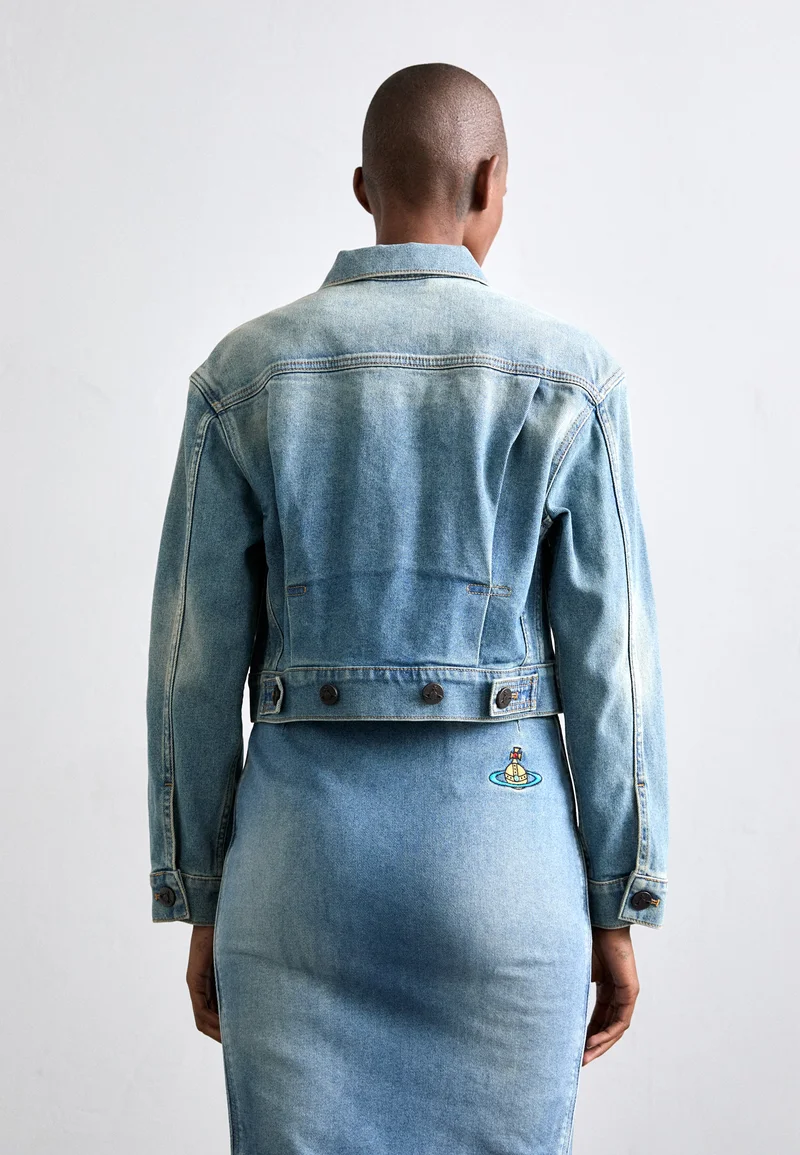 Vivienne Westwood Marlene Cropped Denim Jacket - Image 4