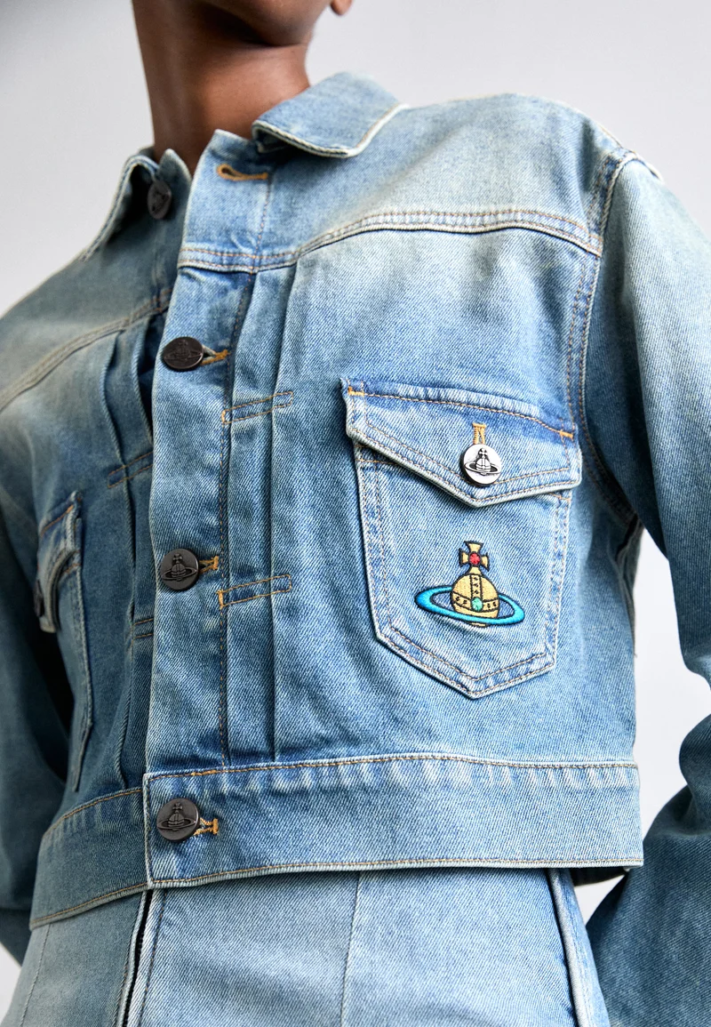 Vivienne Westwood Marlene Cropped Denim Jacket - Image 5