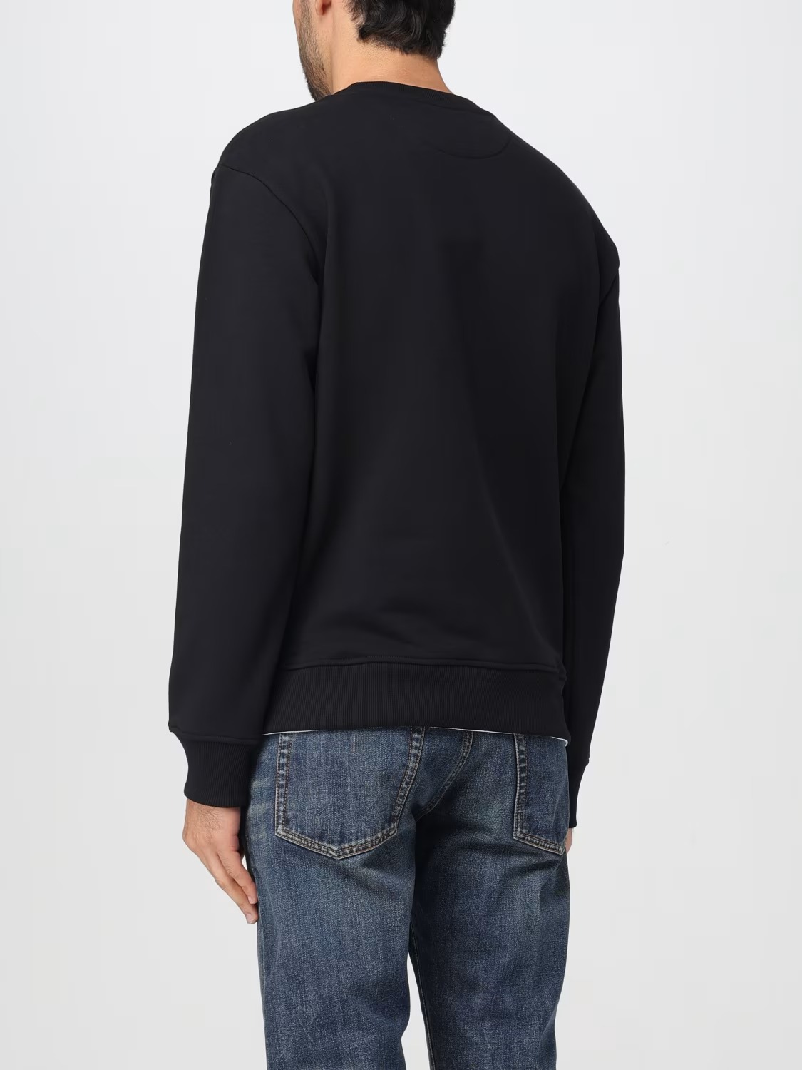Valentino Cotton Crewneck Sweatshirt with Chest Print - Image 4
