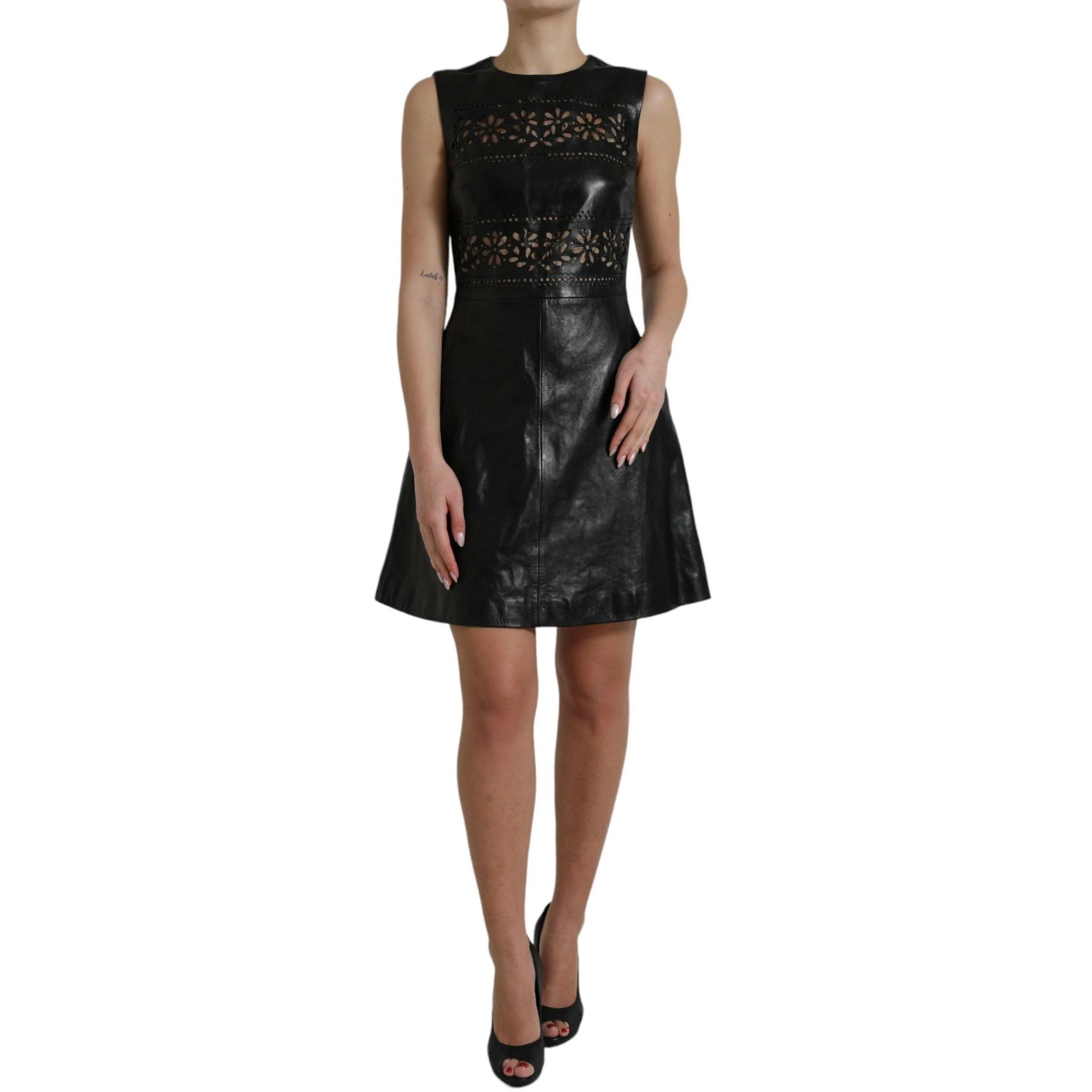 RED VALENTINO Black A-Line Mini Dress