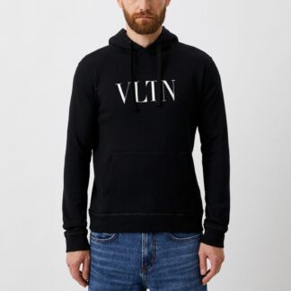 Valentino Cotton Hoodie with Chest Print