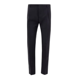 Valentino Blue Wool Tailored Pants