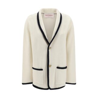 Valentino Knit Jacket with Shawl Lapels - Elegant and Versatile Design