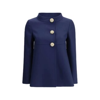 Valentino Caban Jacket with Jeweled Buttons – Timeless Elegance