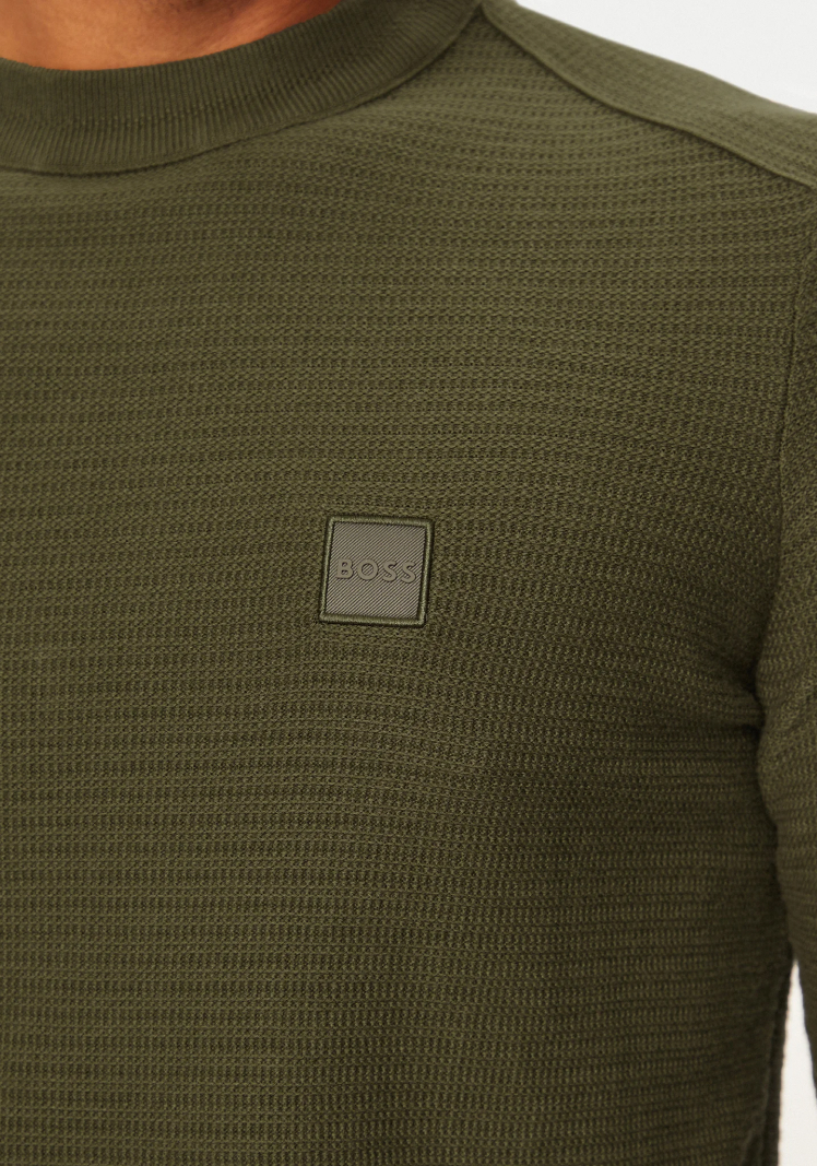 Boss Men's Green Knitwear - Image 6