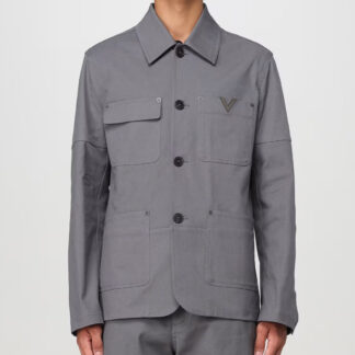 Valentino Cotton Caban Jacket