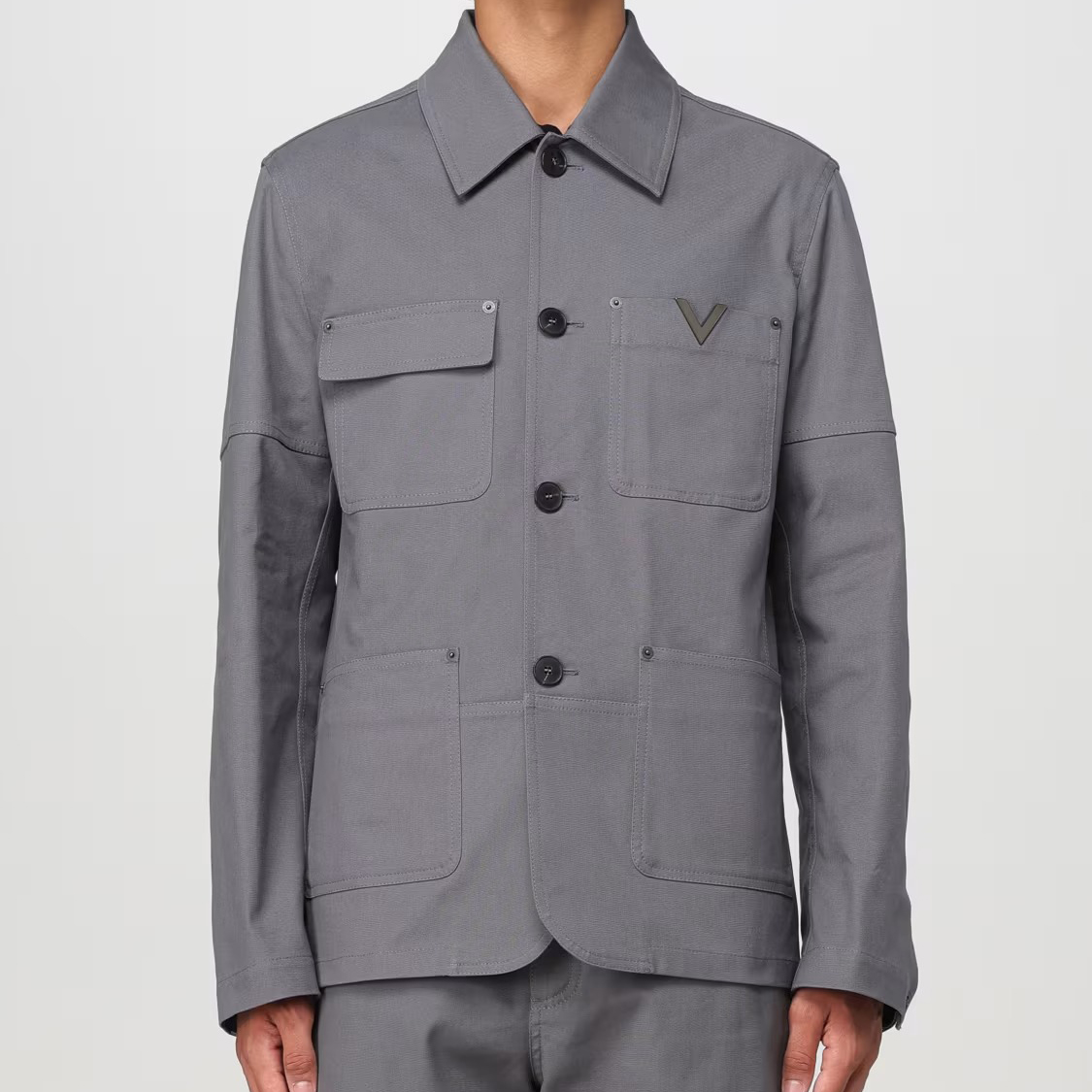Valentino Cotton Caban Jacket