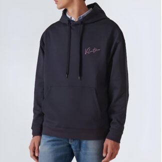 Valentino Cotton Hoodie with Contrasting Monogram and Logo Details