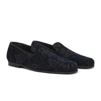 Etro Women's Jacquard Flower Print Loafers with Leather Trim