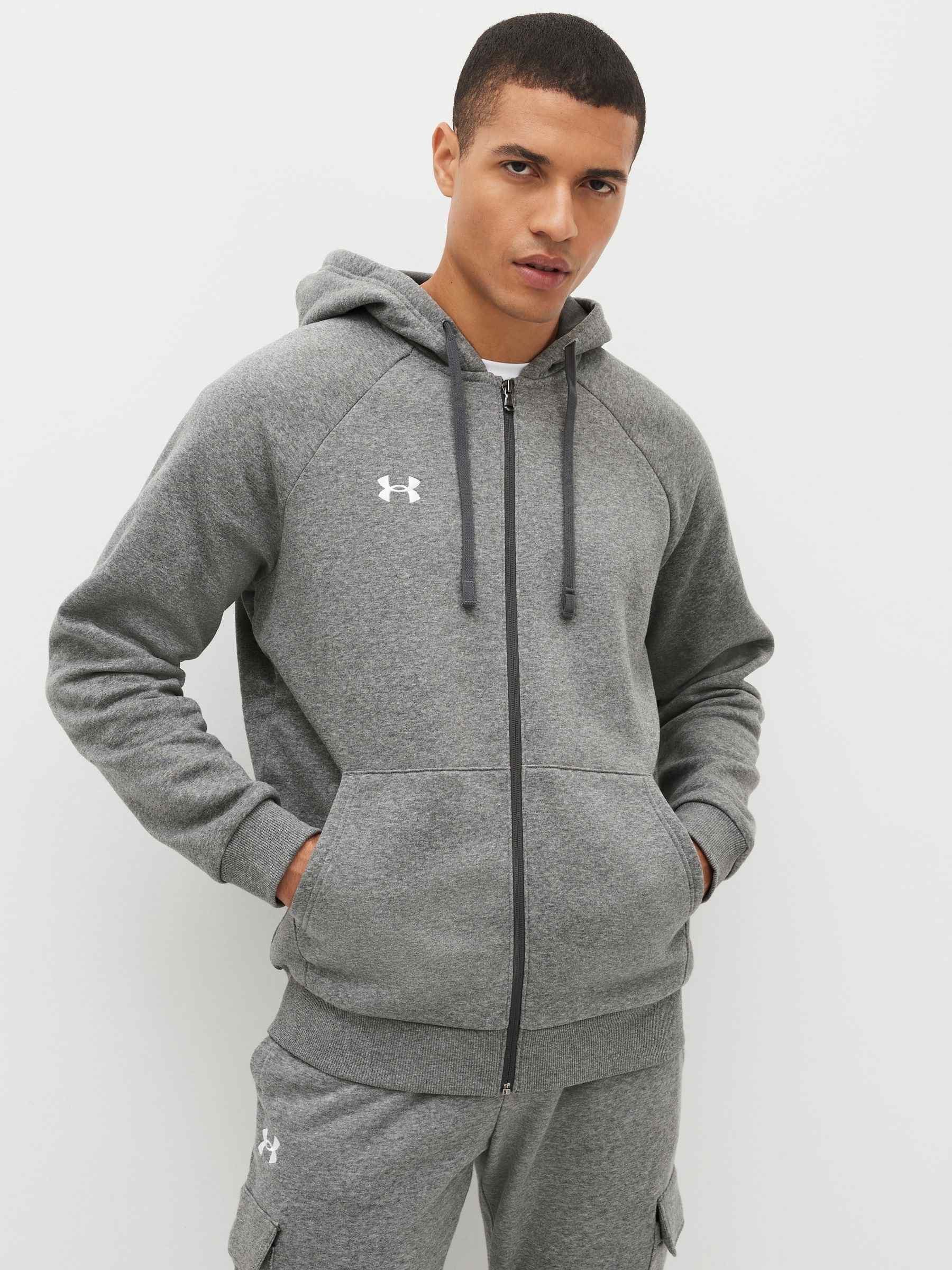 Under Armour Men’s Grey Zip-Up Hoodie