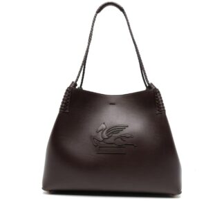 Etro Leather Libra Shoulder Bag with Braided Handles