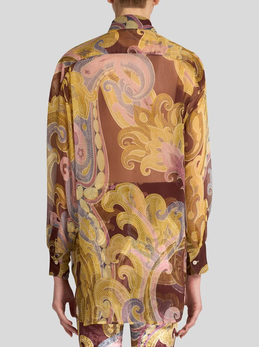 Etro Silk Paisley Oversized Shirt - Image 3