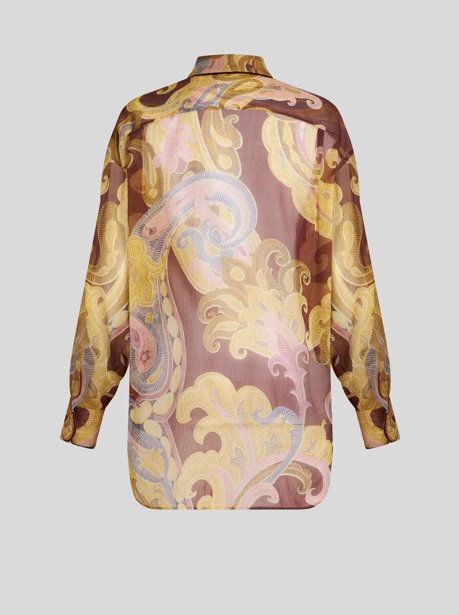 Etro Silk Paisley Oversized Shirt - Image 7