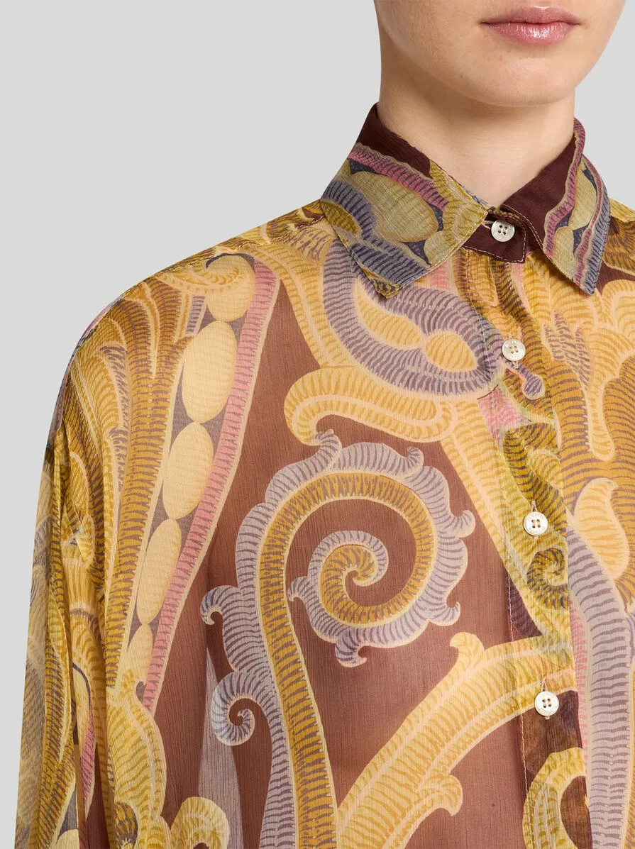 Etro Silk Paisley Oversized Shirt - Image 4