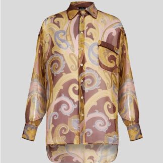 Etro Silk Paisley Oversized Shirt