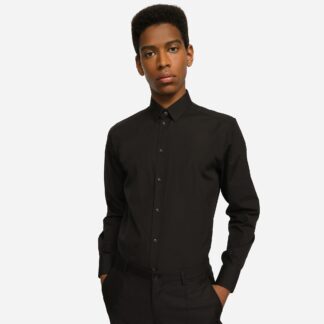 Dolce&Gabbana Black Stretch Cotton Shirt