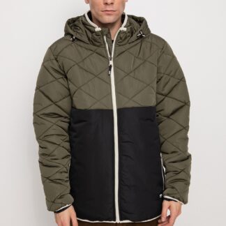 Vans Hooded Jacket with Bold Logo and Zip Closure