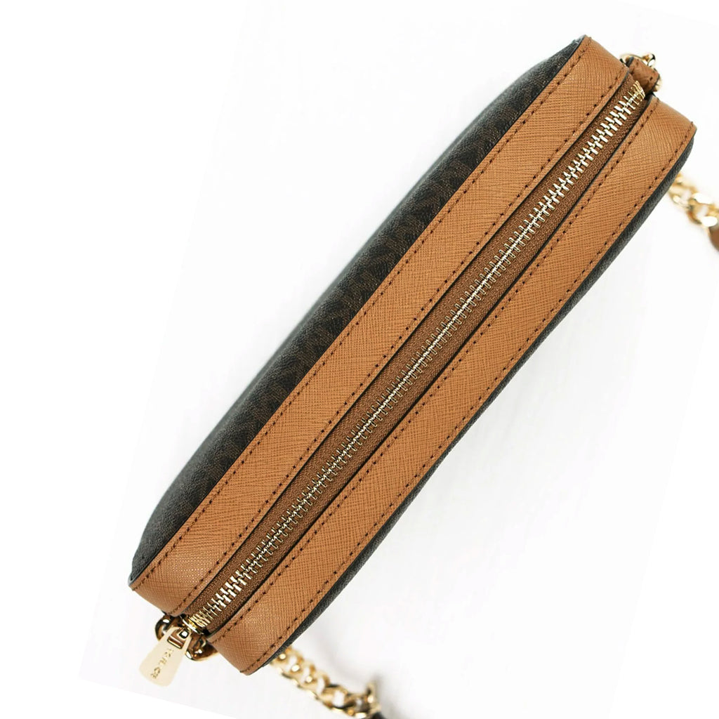 Michael Kors Jet Set Large Crossbody Bag in Brown - Image 4