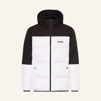 BOSS Men’s White Turtleneck Jacket – Fall/Winter Essential